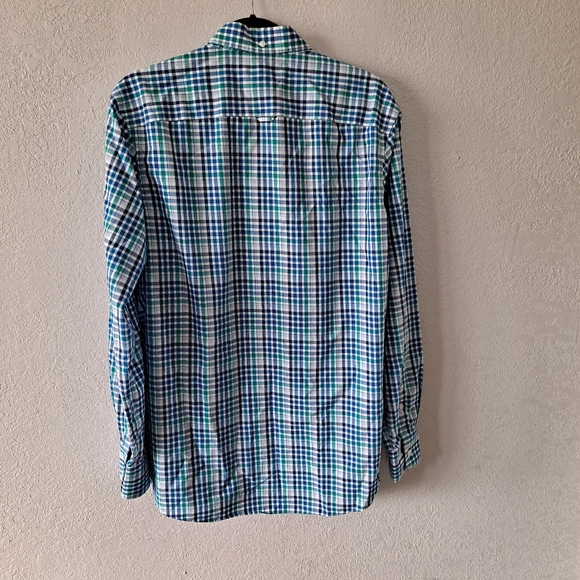 Nordstrom Blue Plaid Button Down Shirt - Picture 6 of 6